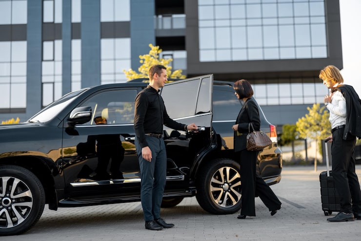 Corporate chauffeur services providing professional executive travel for business clients